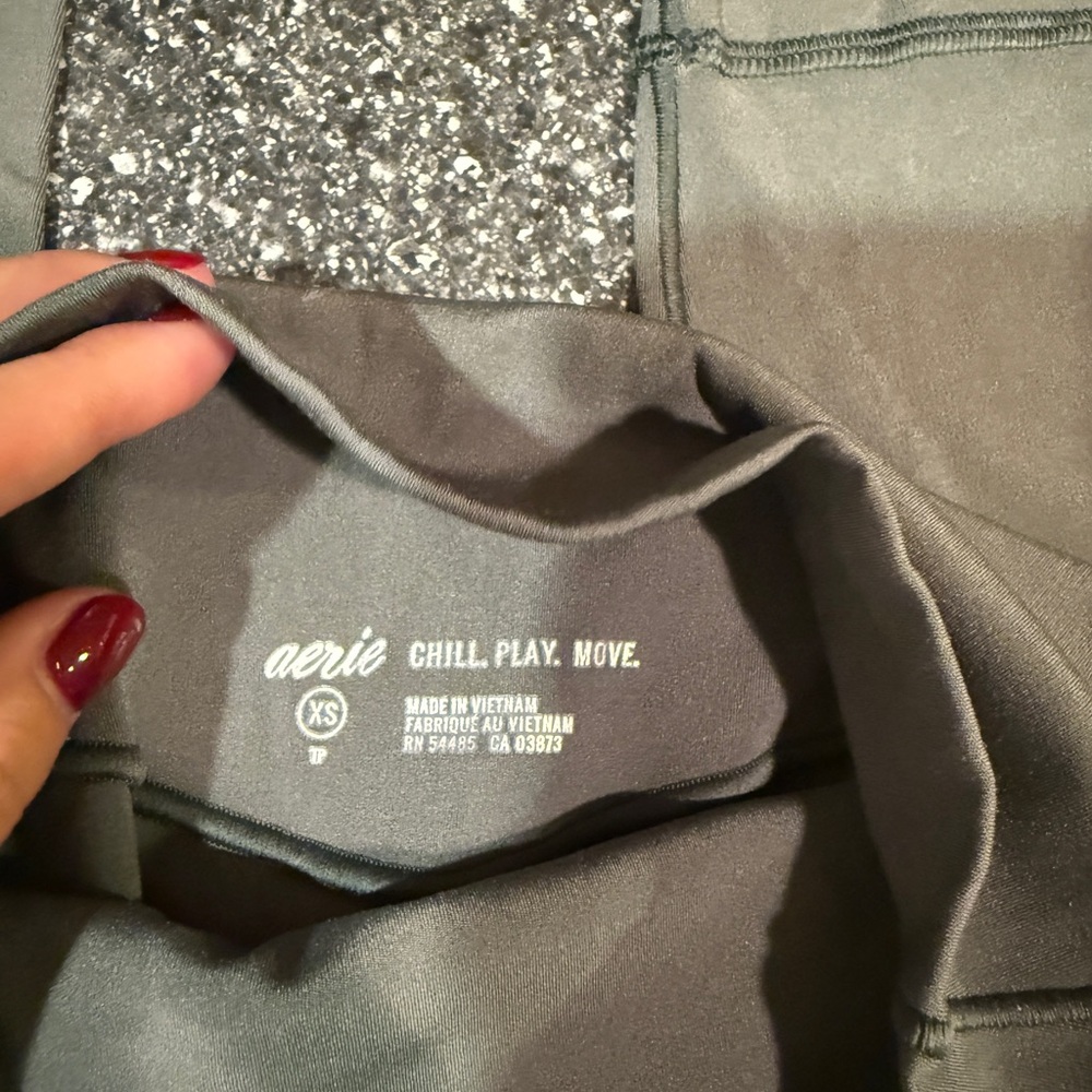 Aerie Gray Activewear Top